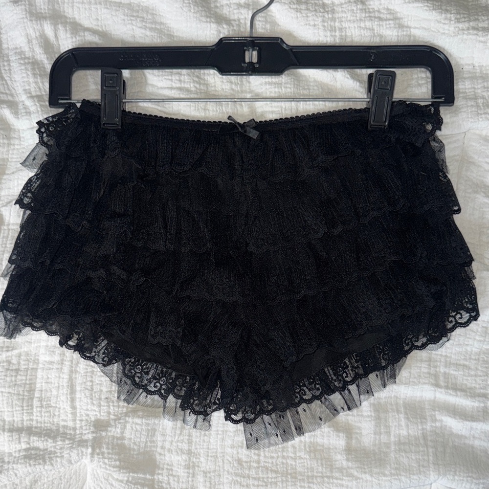 Jaded London Black Lace Bloomer Women Shorts Size US 2/ UK 6